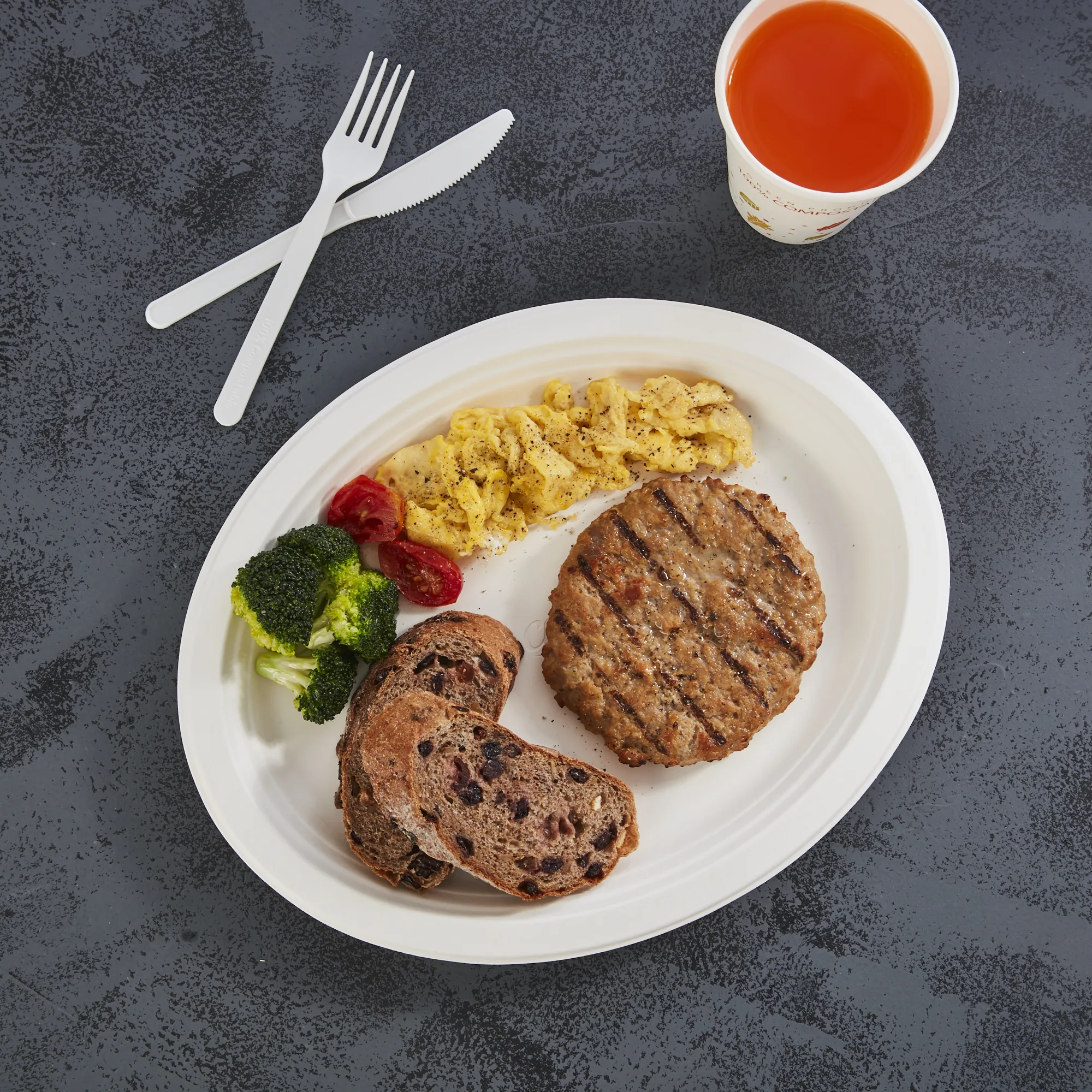 Disposable Paper  Hot And Cold Customization Plate Set Eco Friendly Dishes