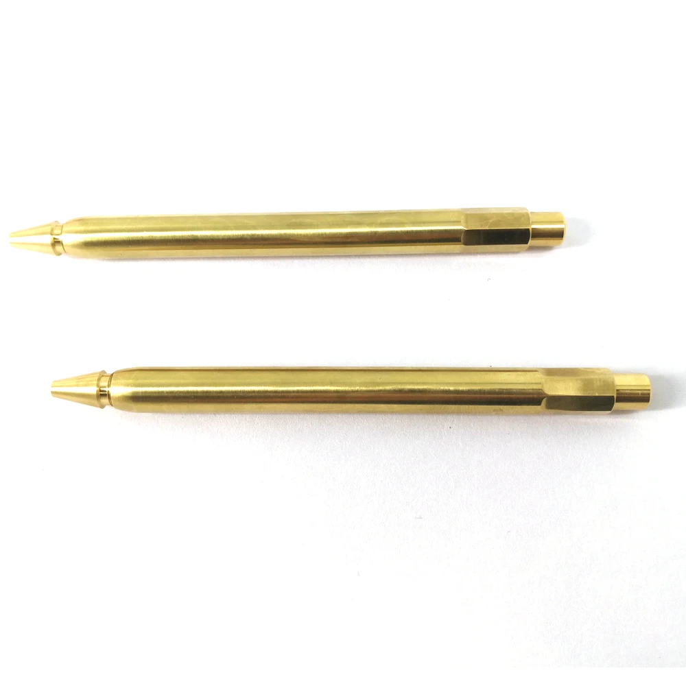 Brass Pen CNC Turning Parts Factory Supply High Precision Brass Pen Accessories Automatic CNC Lathe Parts