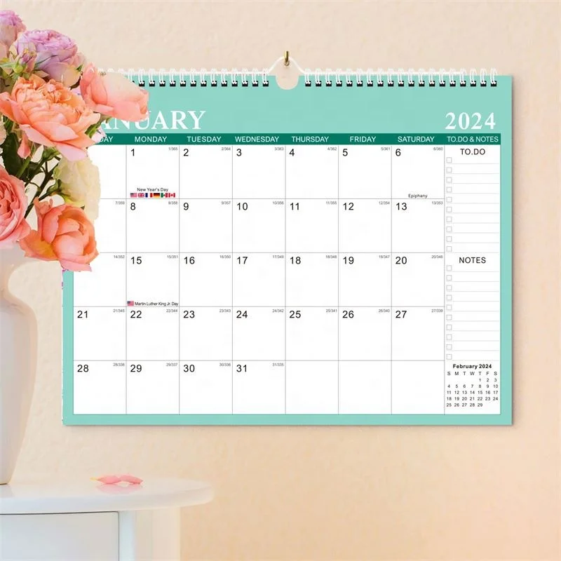Calendar 2024 Custom Logo 365 Desk Calendar Gift for Promotion