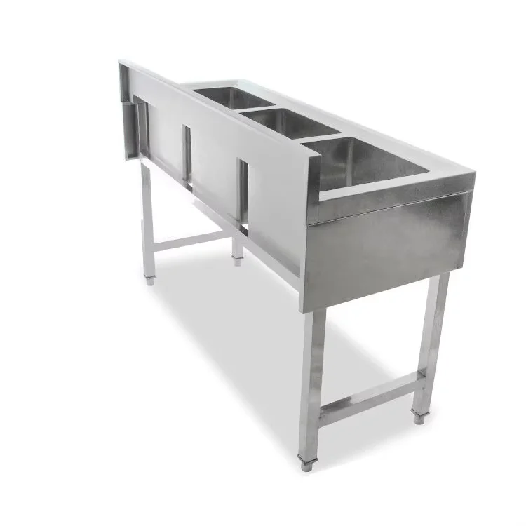 Customization Best Brand Industrial commercial Sink stainless steel kitchen 3 Bowl Sink