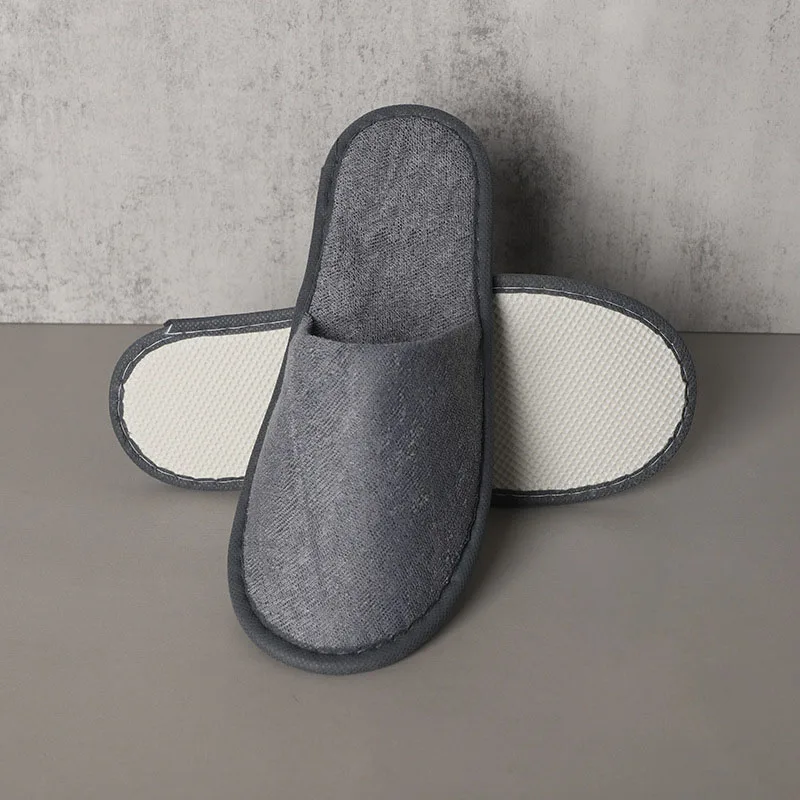 Five-Star Hotels Slippers Aviation Home Hospitality Knitted Disposable Adult Slippers