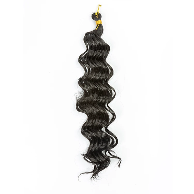 
Natural Black Color Crochet Twist Curly Braiding Hair Extension Afro Kinky Marley Jumbo Ombre Water Wave Braid Hair 