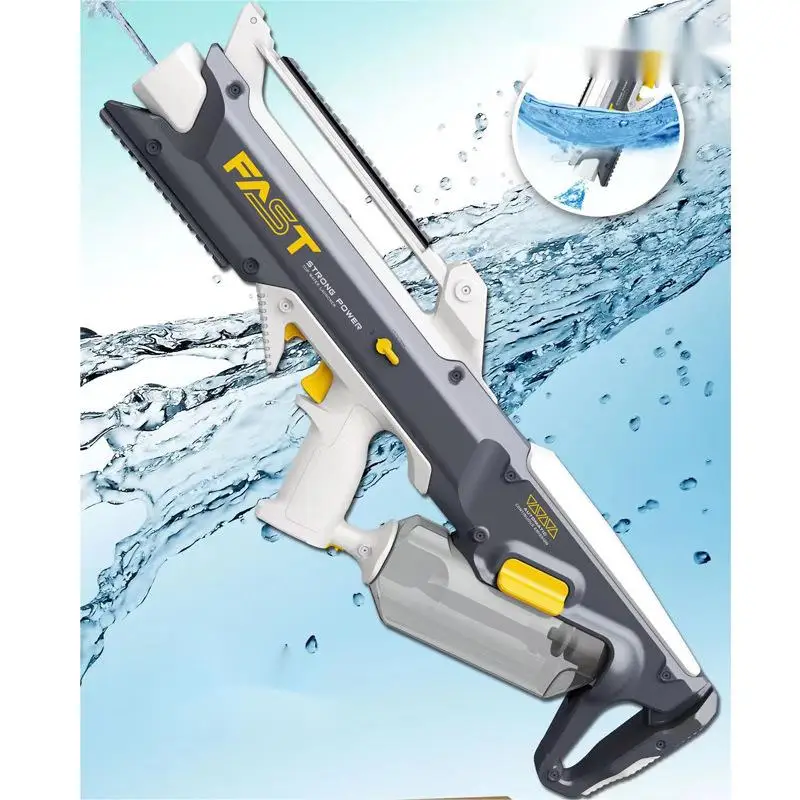 Summer Beach FAST Shooting Squirt Gun High Pressure Dual Mode Automatic Water Absorption Electric Water Gun for Kids Adult