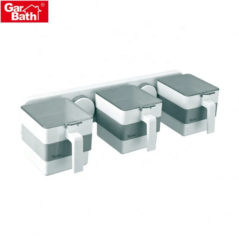 Multi-Grid Seasoning Storage Box Condiment Containers Wall Mounted Spice Box