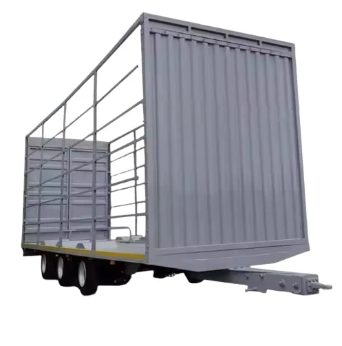 Liangshan Factory Bpw Saf 3 Axle 3 Axle 30ton Full Trailer Cargo Fence Full Trailer Side Wall Semi Trailer With Drawbar