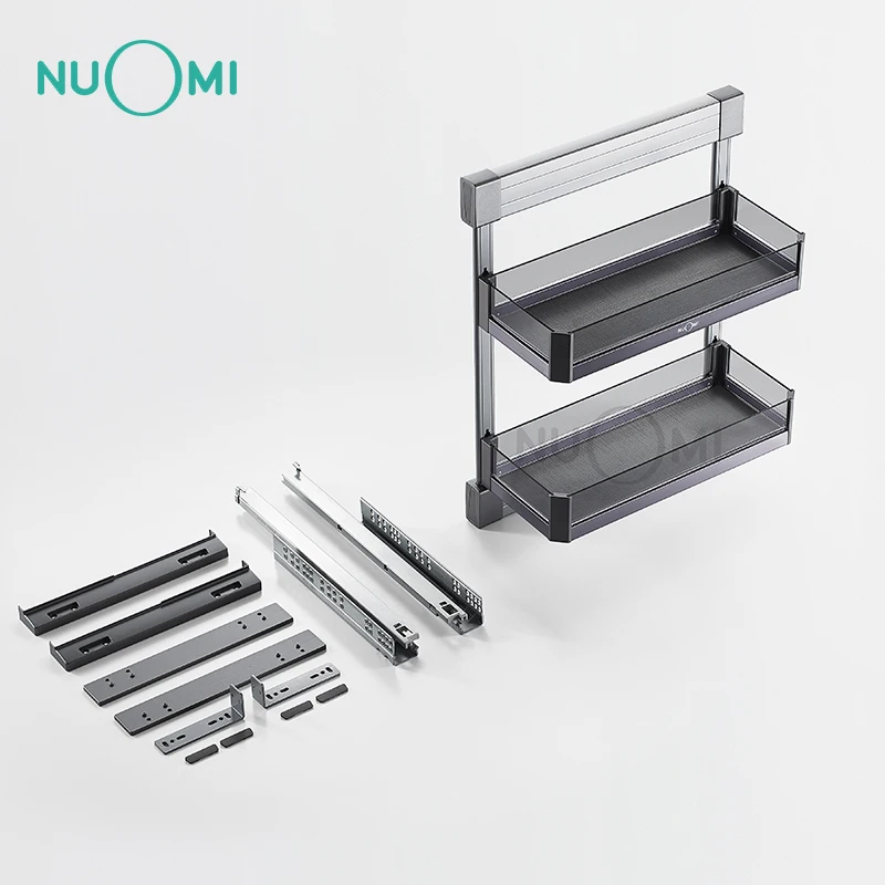 NUOMI Stainless Steel Multifunctional Kitchen Basket with Purple Crystals