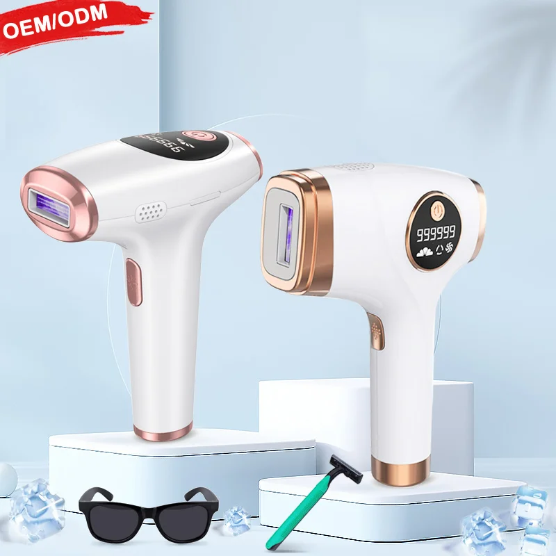 Handset Portable Ipl Beauty Machine Ice Cool Painless Permanent Ipl Laser Hair Removal For Home Use Epilator