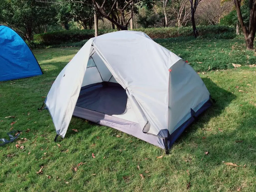 High-end Ultralight Double Layer 2 Person Waterproof Backpacking Tent, CZX-204 breathable fabric MSR Tent come with footprint