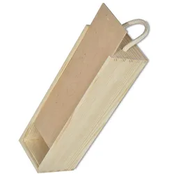 High-grade liquor decorative simple single bottle storage wine box wooden