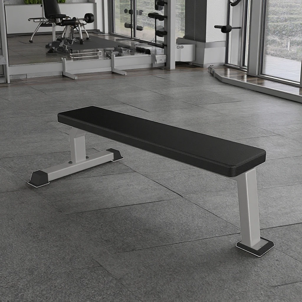Commercial Professional Adjustable Flat Bench Multifunctional Fitness Equipment for Gym Training and Bodybuilding