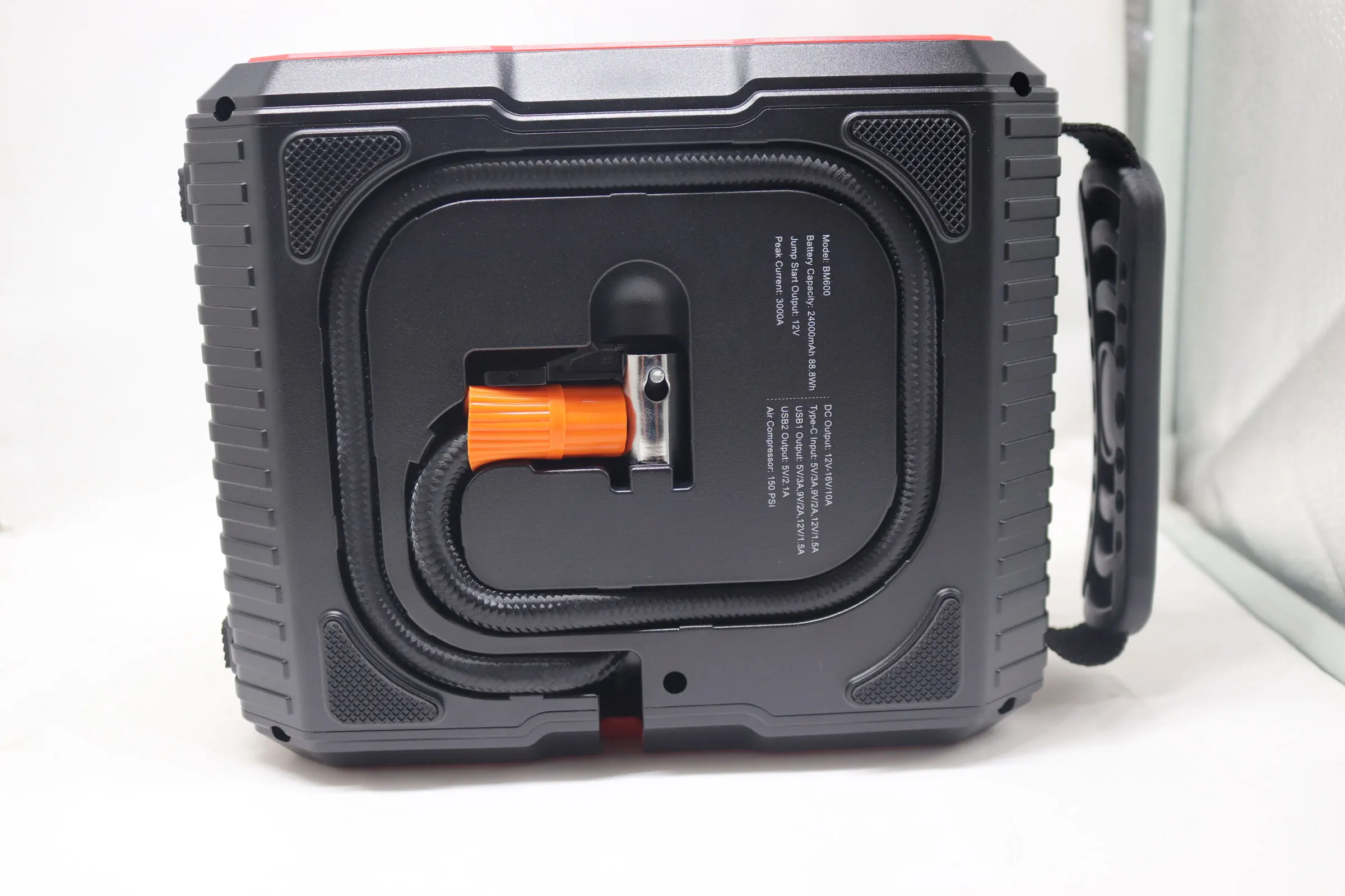 Car Battery Charger 150 Psi Tire Car Portable Jump Starter 3000A  For Outdoor Emergency Rescue Jump Starter With Air Compressor