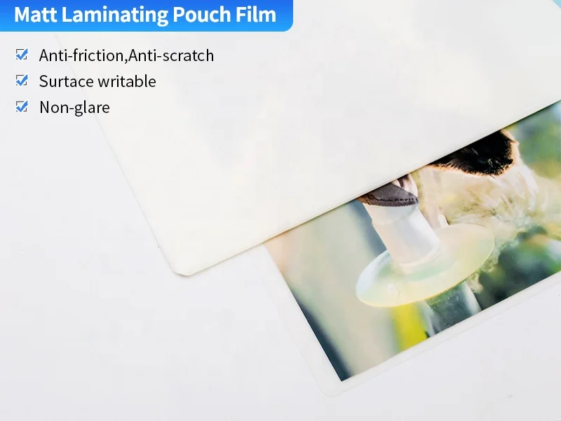 YIDU ID Card Size Three-Layer Double-Sided Matte Thermal Laminating Sheet Protection Film 250mic - Enhanced Durability