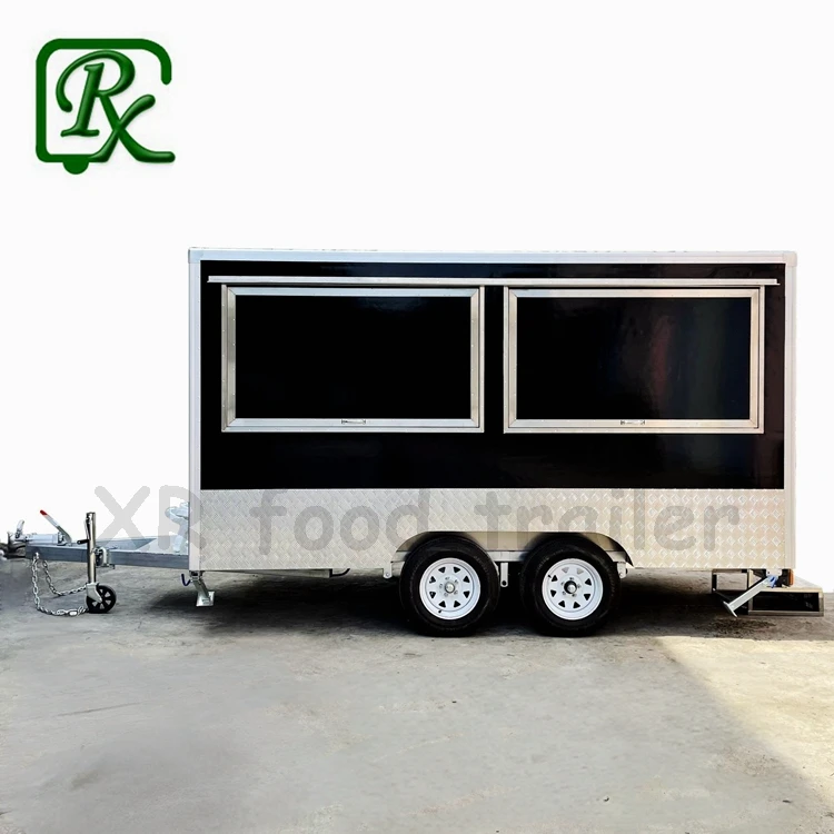 Churros Food Trailer De Food Truck Exhaust Hood Mobile Restaurant Restaurant Equipment Fiberglass Electric Brake Vending Snack