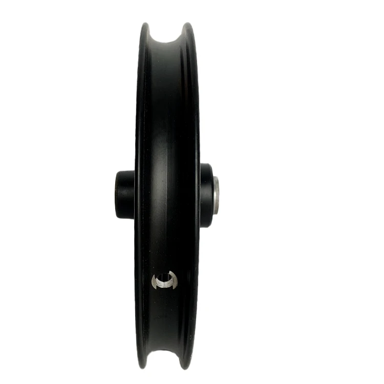 Black disc brake aluminum wheels can be fitted with inner and outer tires or tubeless tires