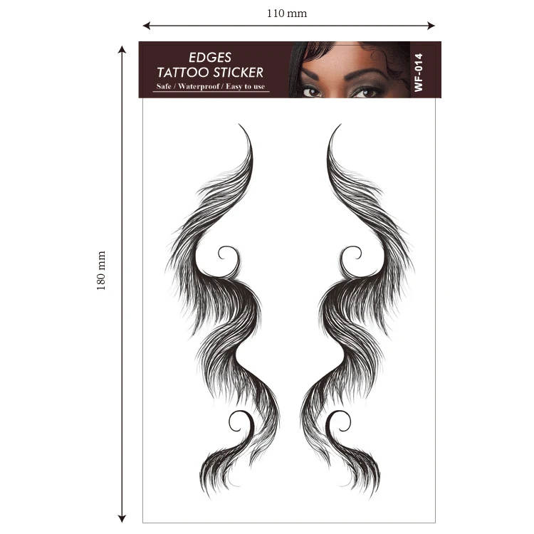 Baby Hair Tattoo Sticker Temporary Tattoo Baby Hair Edge