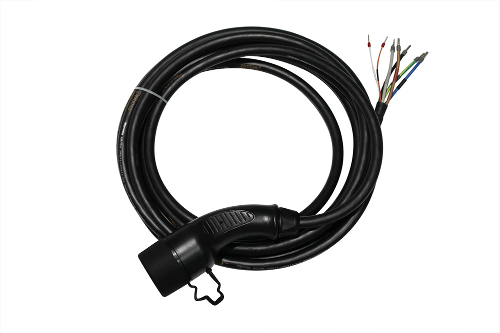 16A/32A type2 зарядки муфта с 5 м открытым концом зарядный