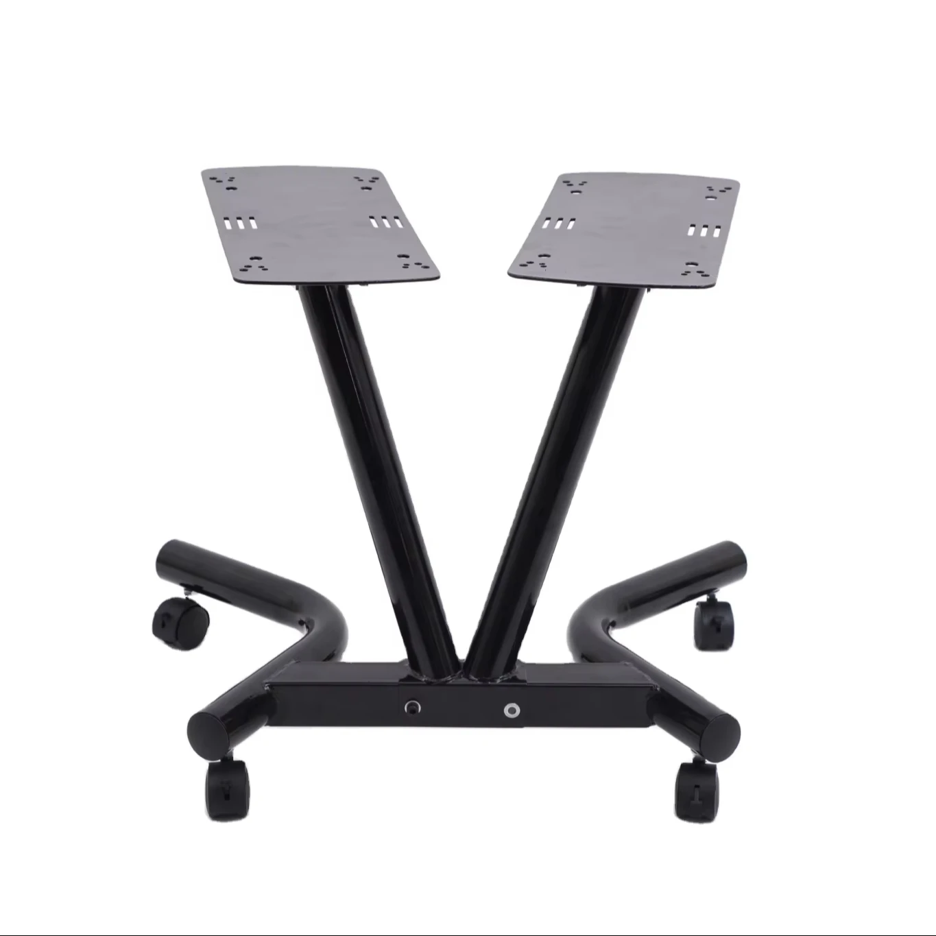 V Shape Gym And Home Fitness Steel 32kg 70lb Double Adjustment Dumbbell Set Rack Vertical Dumbbell Rack