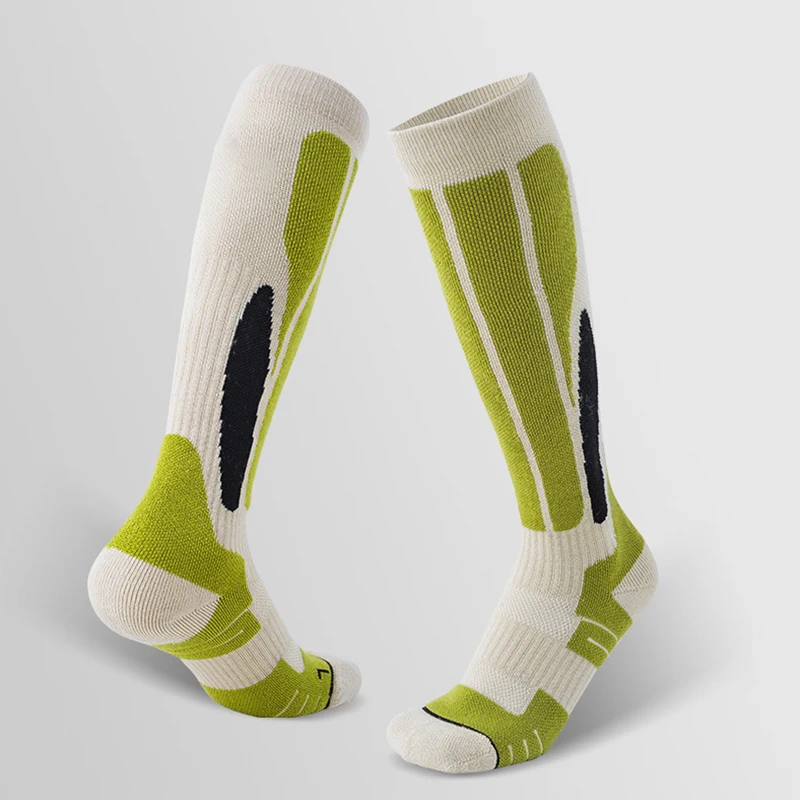 Fashion Design Trekking Thermal Merino Wool Crew Hiking Mens Stripe Work Socks