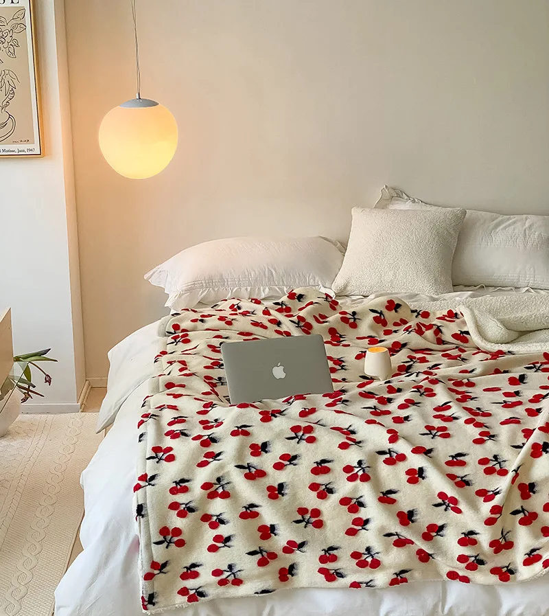 low moq cheap price custom Fluffy jacquard Thick Ultra soft Warm wool Sherpa blanketor Home Sofa Couch