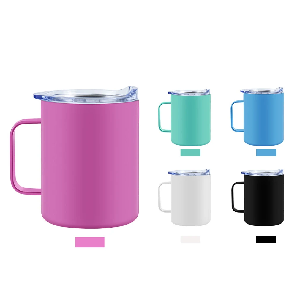Wholesale 12oz sublimation double walled stainless steel wine tumbler with handle