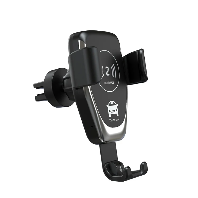 
Universal Air Vent Car Phone Stand Adjustable 2 in 1 Qi Fast Charging Phone Holder with Wireless Charger 