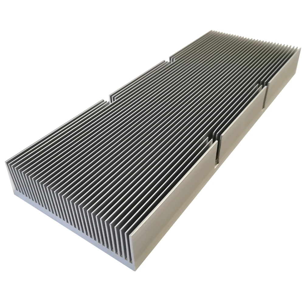 Custom CNC Milled Aluminum Heat sink Extruded Heatsink Profile 120(W)*36(H)*330(L)mm