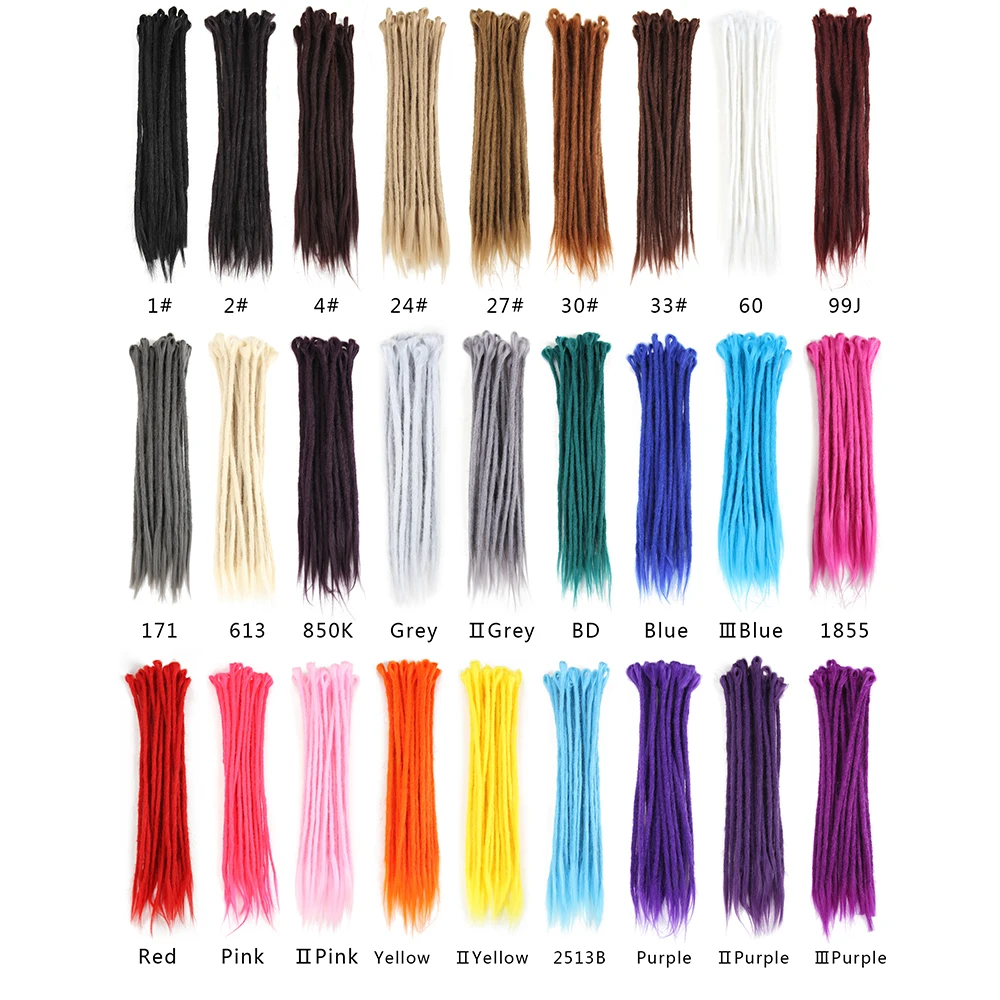 Hot Sale Dread lock Crochet Braids Hair Synthetic Dreadlocks Extensions For Black Hair Private Label Faux Dreadlocks