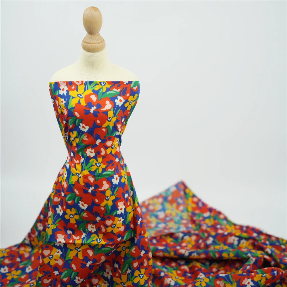 Хлопчатобумажная ткань liberty london tana с цифровым принтом Органическая хлопчатобумажная газон