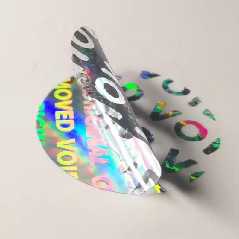 3D QR Code Hologram Stickers for Package Custom Stickers Holographic Waterproof Stickers for Packaging Security