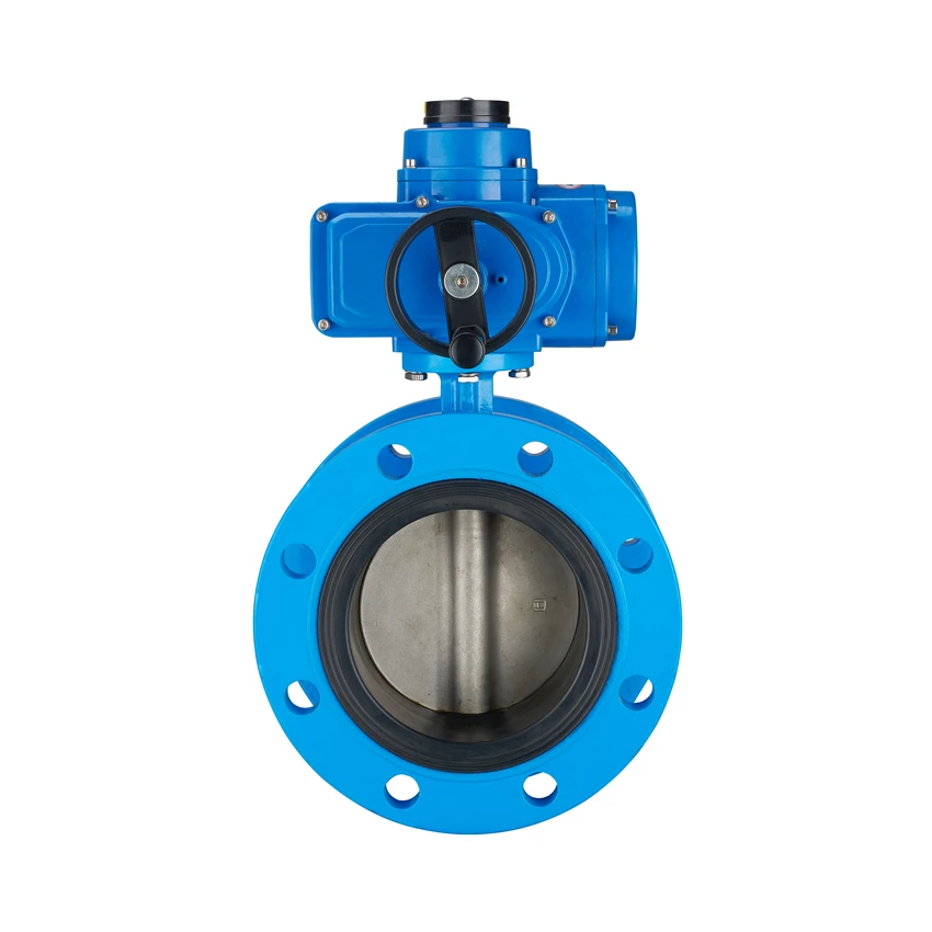 Tyco Valve Factory Wafer Flanged Electric Butterfly Valve