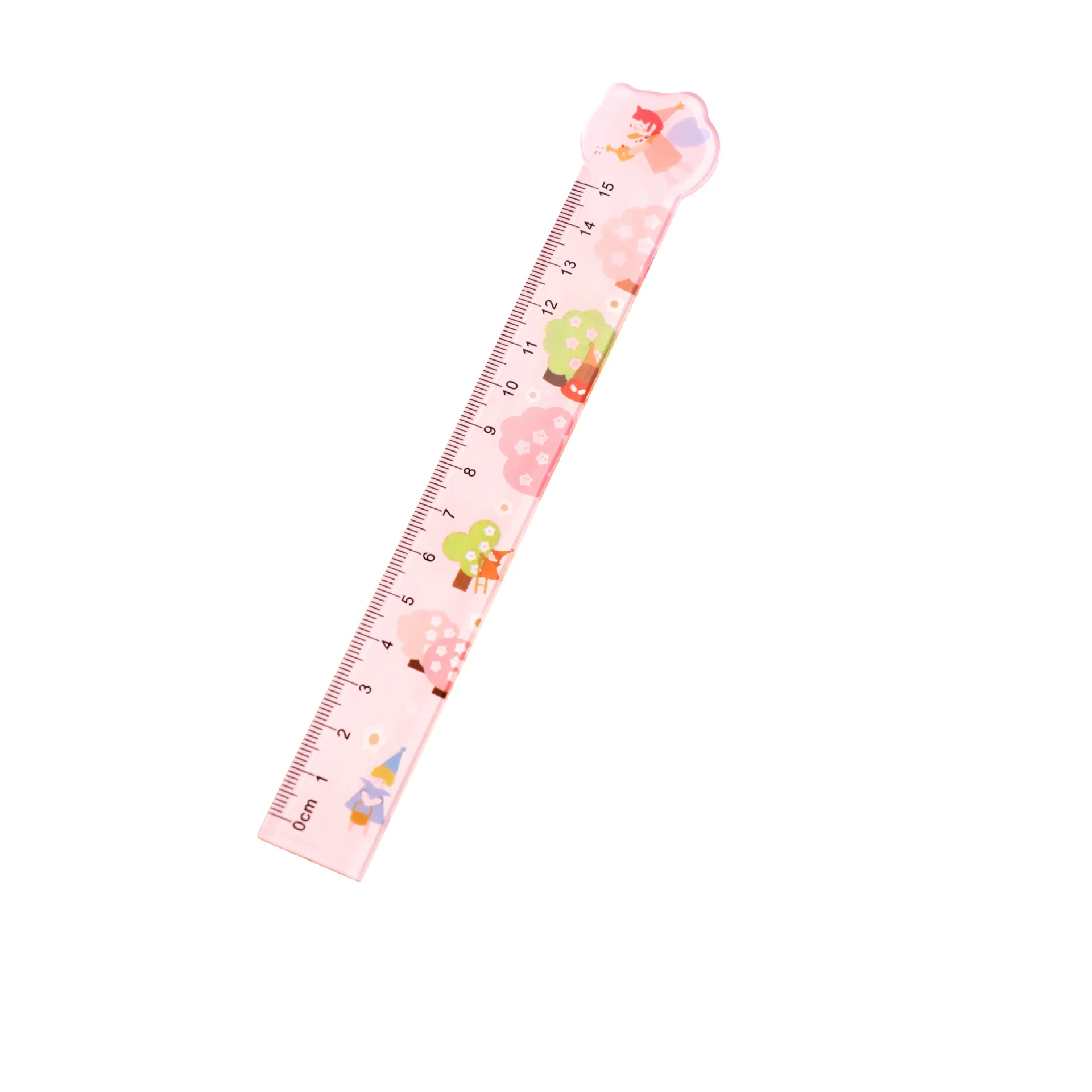 Wholesale Stationery  Cute 15CM Cartoon Special-Shaped Ruler School Office Promotional Painting Drawing Straight Ruler