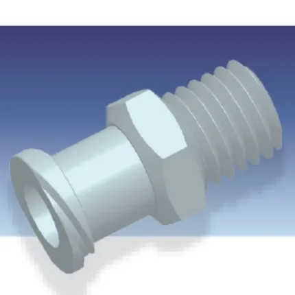 Imported micro-circuit large aperture inner and outer Luer quick thread pipe fitting joints inner Luer to screw adapter