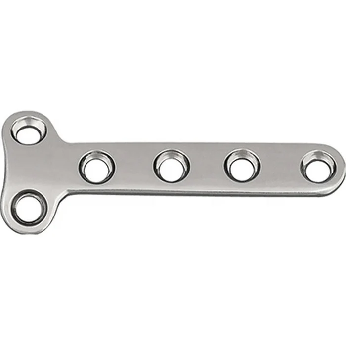 Meditech CE&ISO Certificated Veterinary Bone Plate Veterinary Orthopedic Implants 2mm T Type Plate-I (2 Holes in Head)