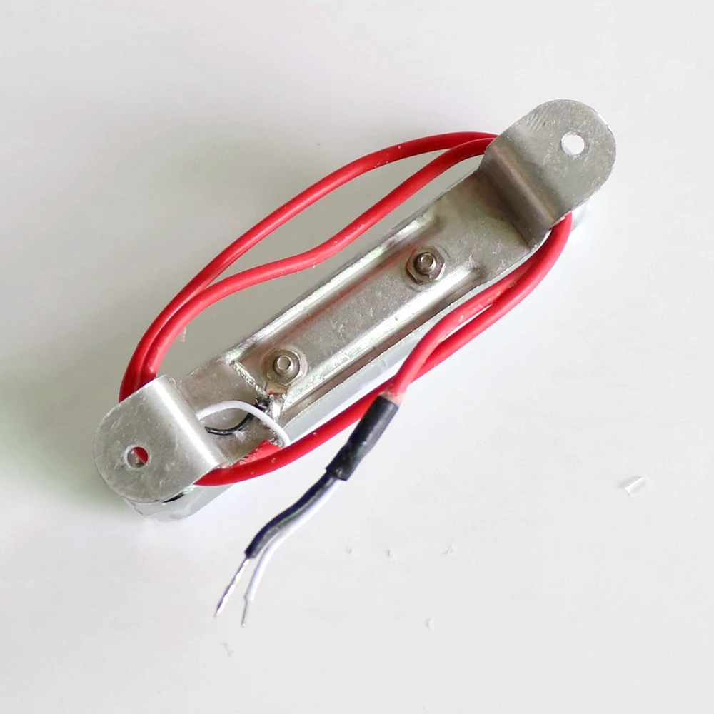 Donlis Chrome Tube Ceramic Lipstick Guitar Pickup for Single Coil Route With Aluminum Baseplate