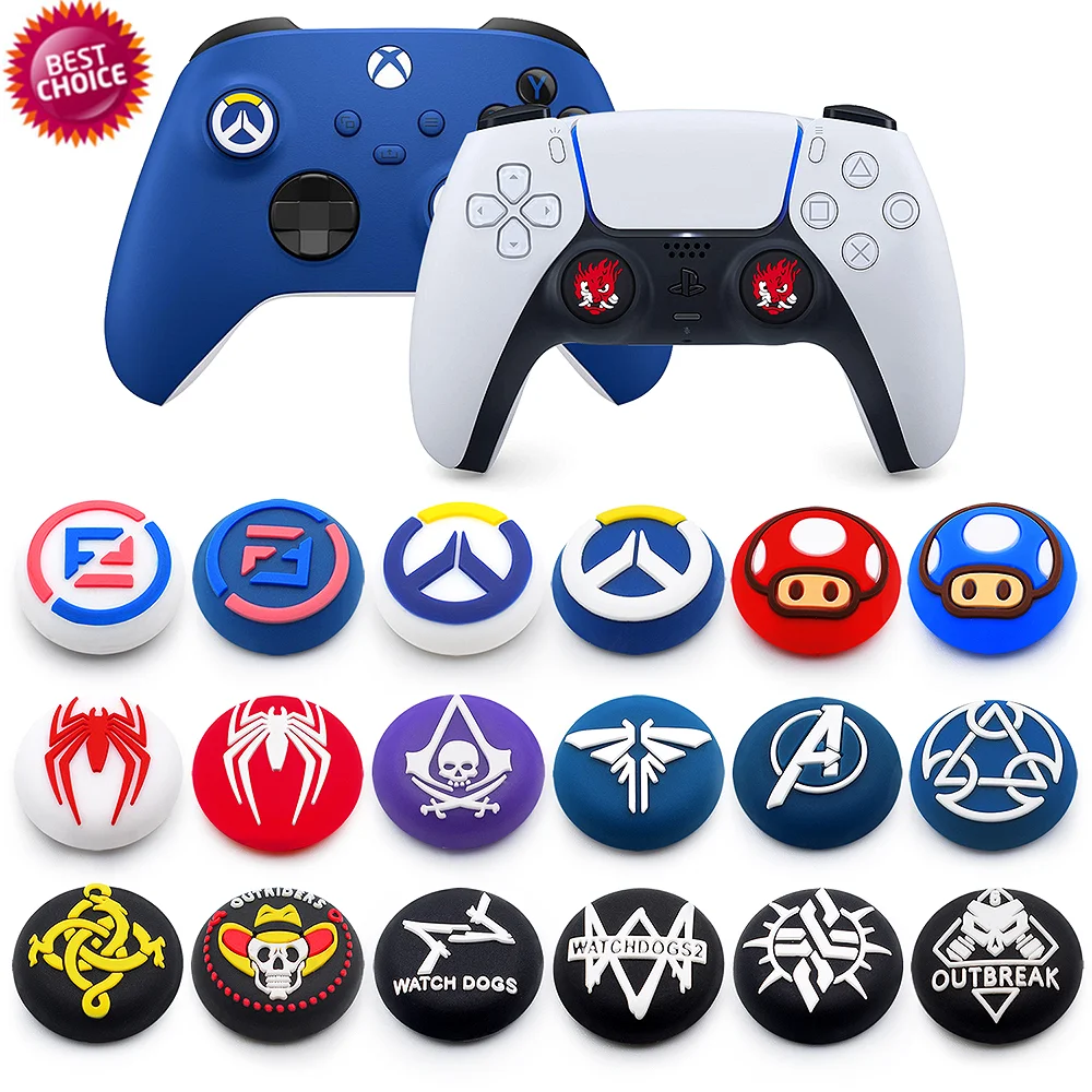 
PS05 Silicon Nonslip Ps4 Controller Button Silicone Cover Joy Swap Thumbstick Grip Ps5 Thumb Sticks 