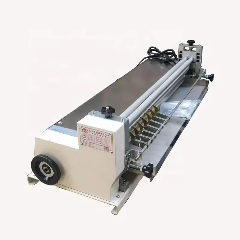 JS-600A 600mm Desktop Electric Manual Paper Pasting Box Cold Gluing Machine With Cheap Price
