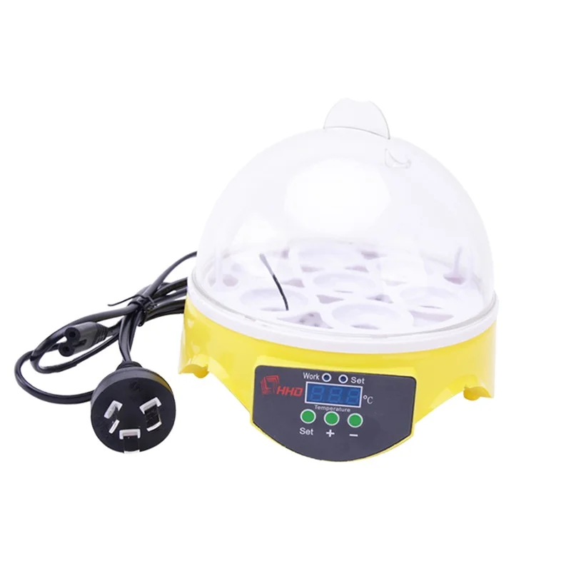 Mini digital auto turning plastic poultry 7 egg incubator controller for chicken
