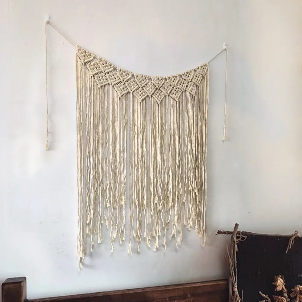 W013A Gorgeous outdoor Wedding backdrop curtain home decor living room macrame wall Hanging