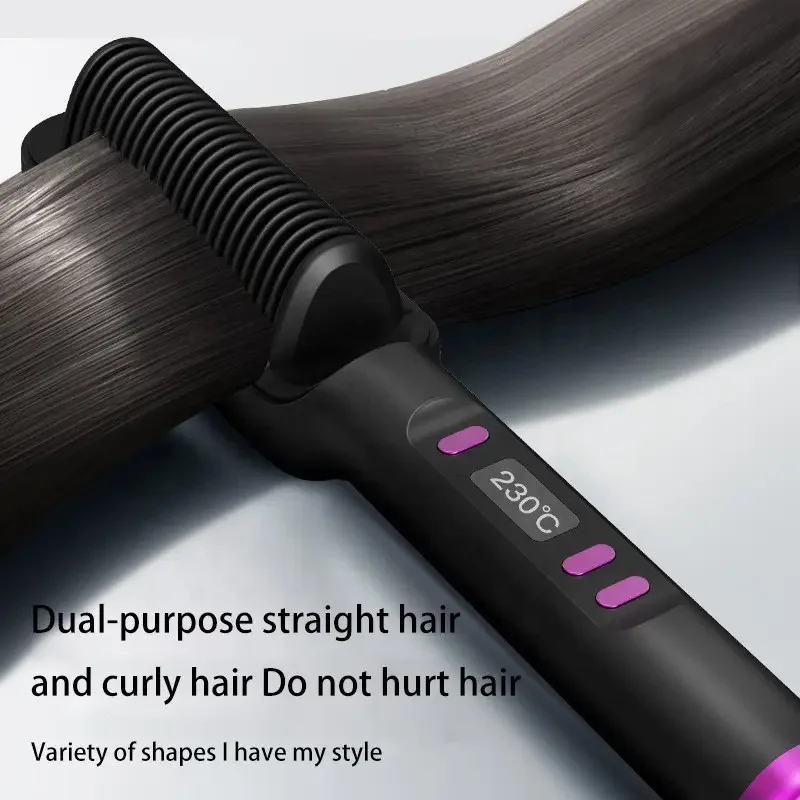 OEM LOGO Multi-function portable Styling Combed hot comb straightener electric hair straightener enzo brush/Beard styling comb