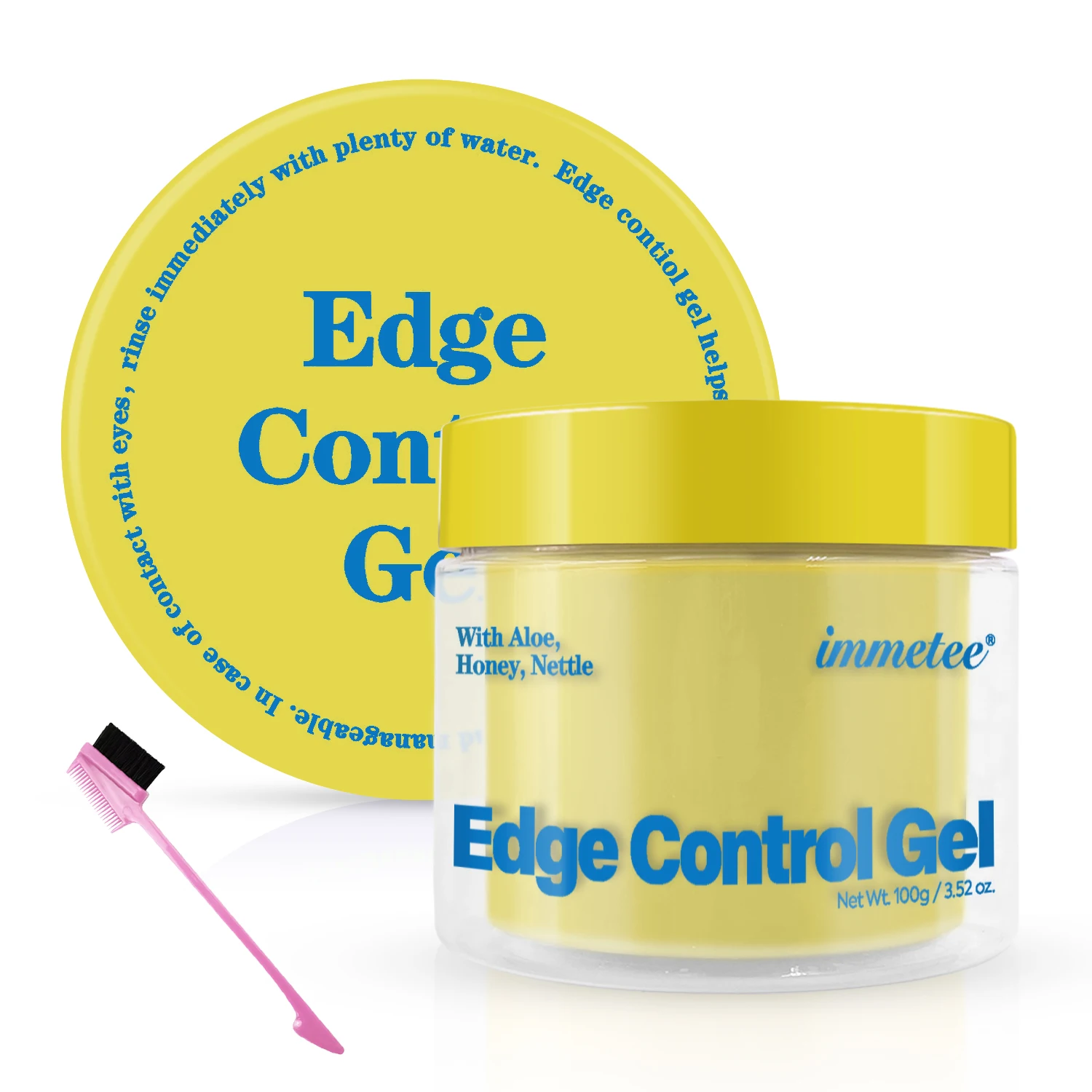 IMMETEE Edge Control Extreme Hold Hair Salon Styling Gel Edge Control Private Label Hair Wax