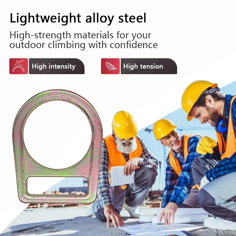 Large 55mm Inner Size Safety Zinc Metal D-ring For Work At  Heights