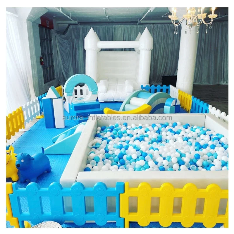 Ball pool softplay candyland decorations playground mini playground indoor with bounce house