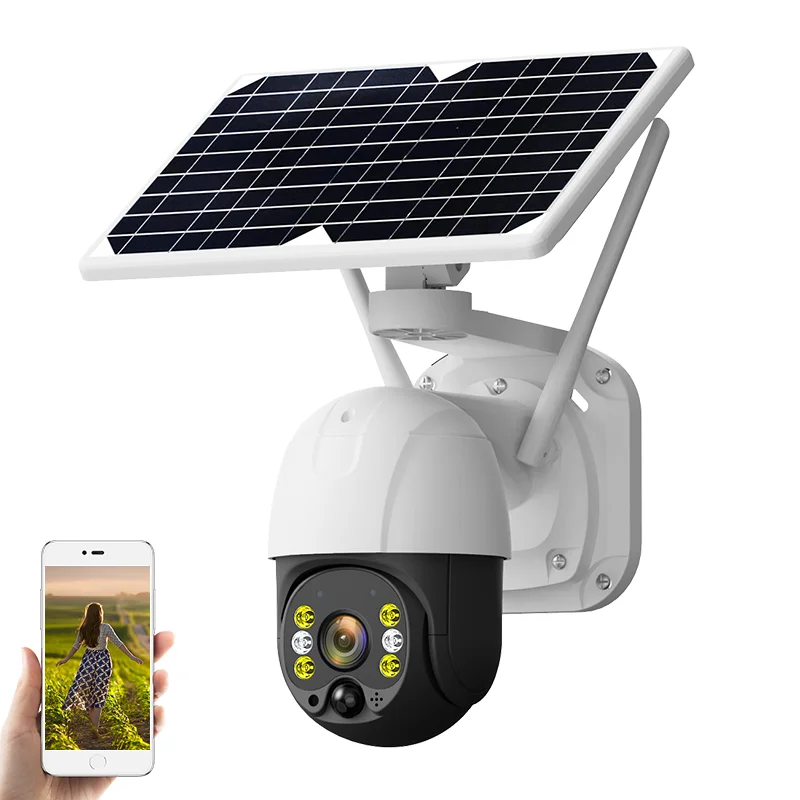 Highfly Outdoor Q9X WIFI Wireless 8W 4G Battery Low-Power Consumption Solar PTZ Camera Solar Monitor CCTV Solar Camera