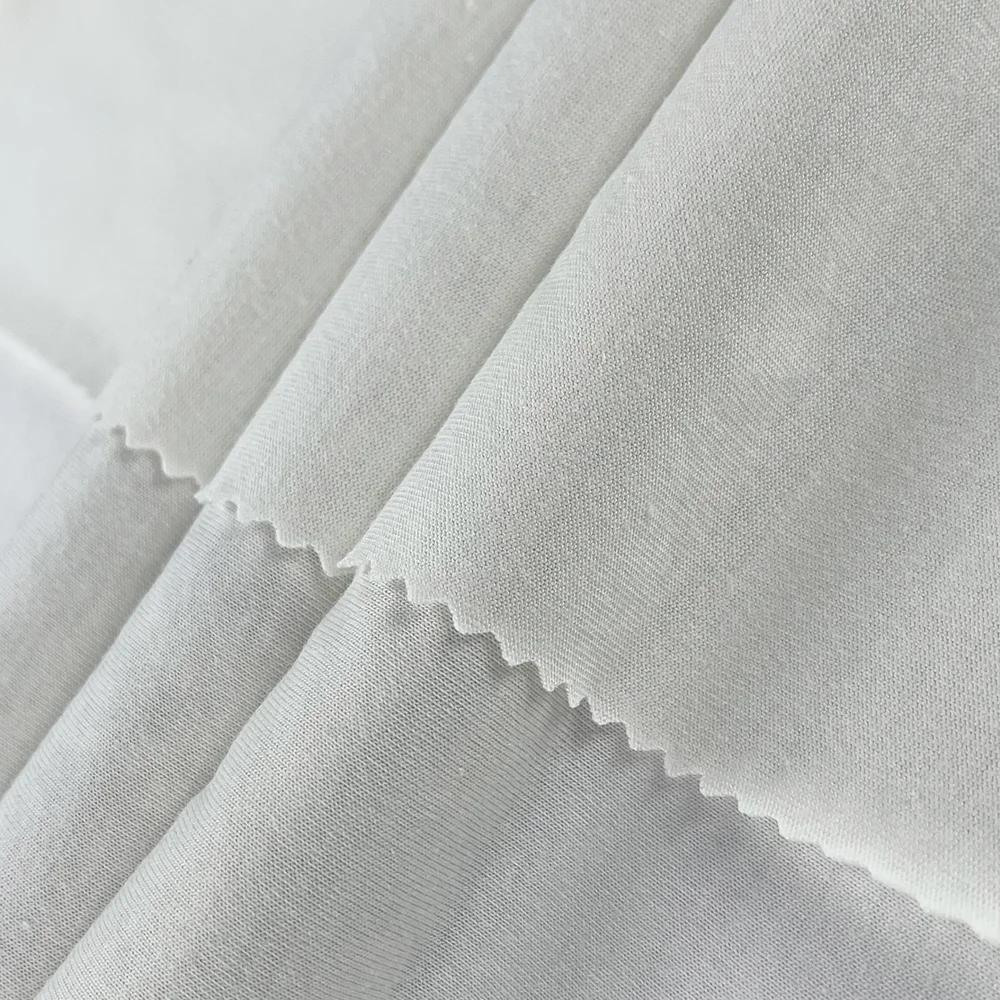 Higher Quality 160G 100 Cotton For Making T-shirt Garments Knit Plain Single Jersey Fabric