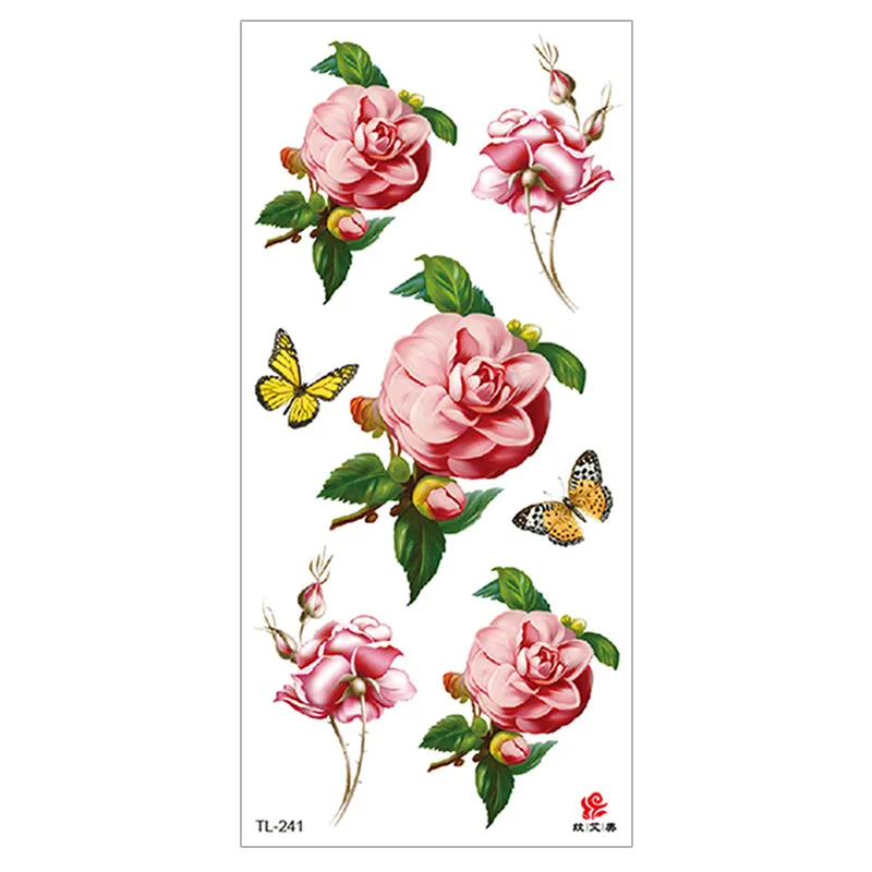 Support customized OEM chest tattoo stickers bikini tattoo stickers sexy female temporary tattoo stickers