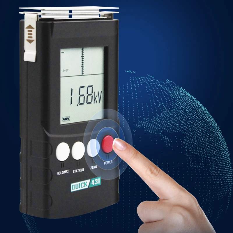 ESD tools Quick 431 pocket size static meter LCD display esd tester meter