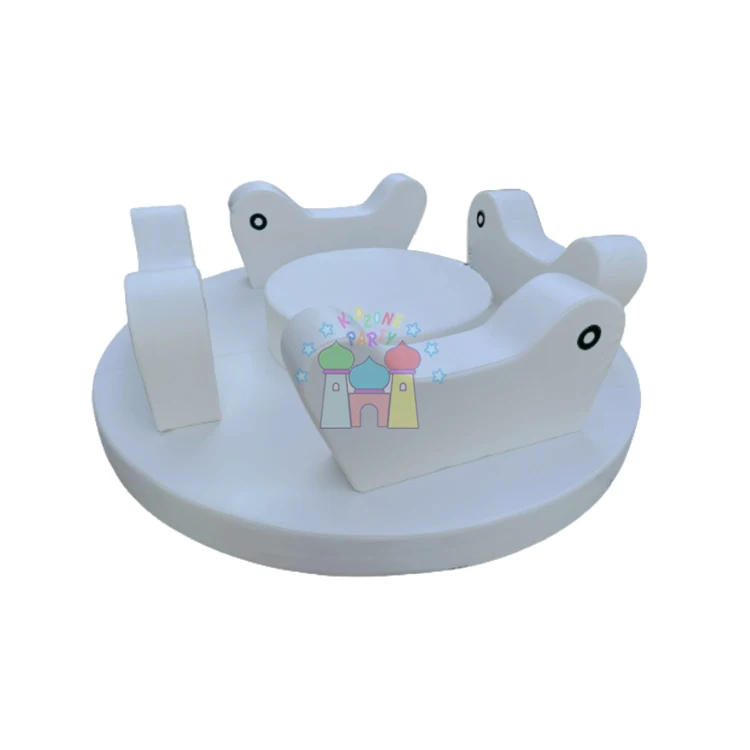 Commercial indoor playground soft play kids riding carousel kiddie ride merry go round