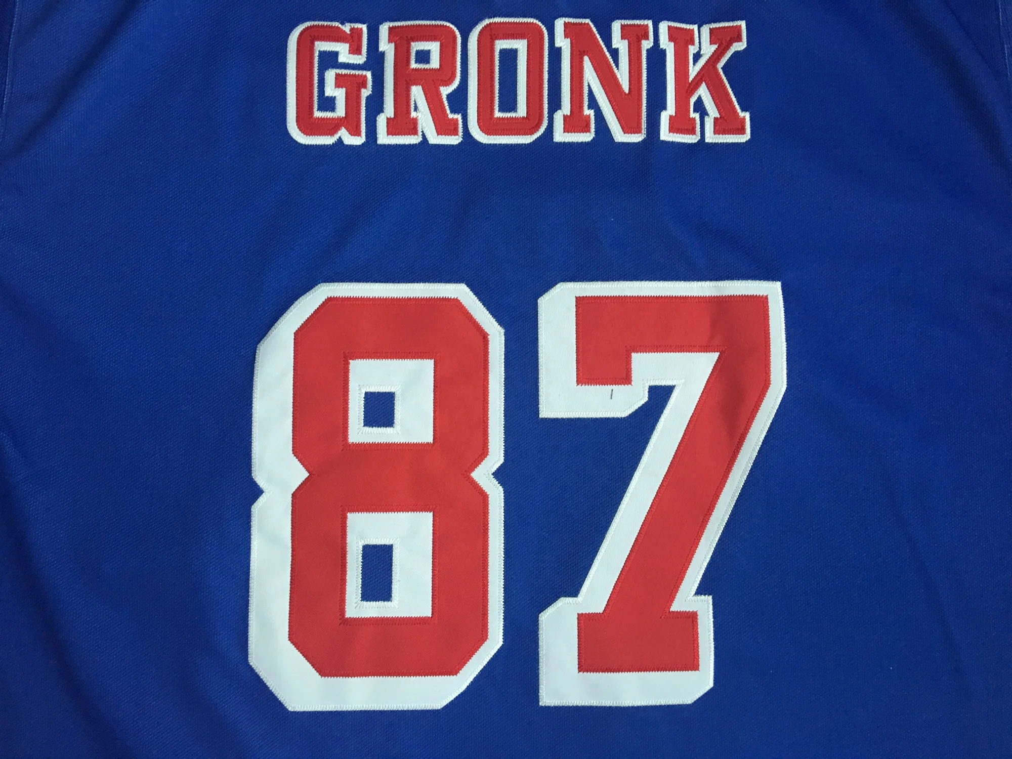 Custom team twill ice hockey jersey embroidered professional stripe stitched ice hockey wear