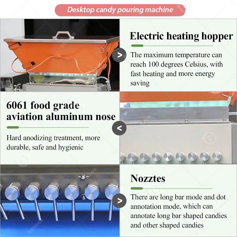 Italian Lollipop Mint Ring Candy Make Maker Small Manual Home Gummy Bear Production Line Deposit Equipment Machine