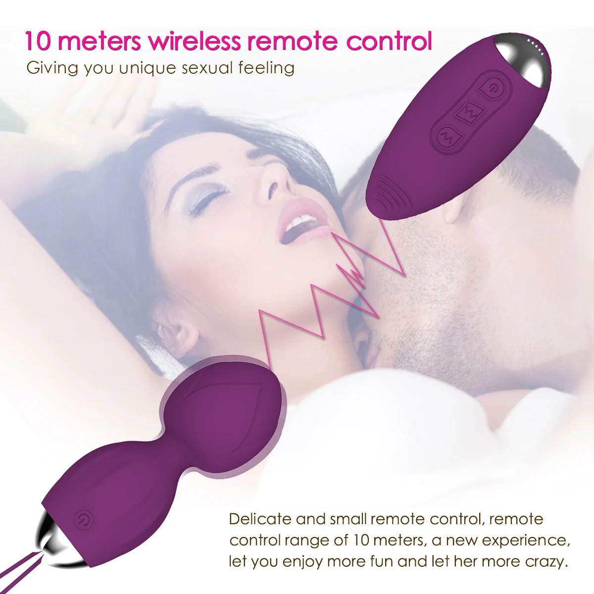 Y Love New Design USB Rechargeable 2 Motors Remote Control Vibrator Plus Vagina G Spot Vibrating Love Egg Kegel Ball Sex Toys